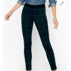 TALBOTS Soho Ankle Pants - Purple/Green Plaid Size 4